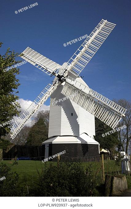 England, West Sussex, Keymer, Oldland Windmill is an 18th century post-mill built in 1703 situated to the east of Keymer below the South Downs