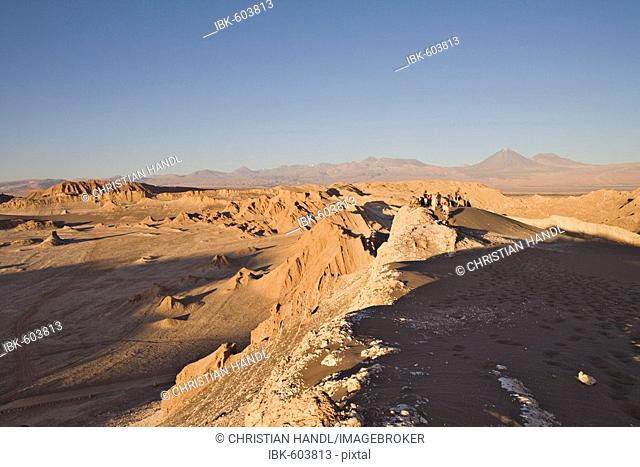 Valle de Luna (Moon Valley) at sunset, San Pedro de Atacama, Región de Antofagasta, Chile, South America