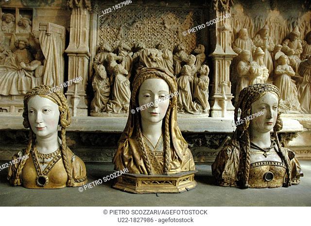 New York City, Christian statuettes at The Cloisters, Upper Manhattan