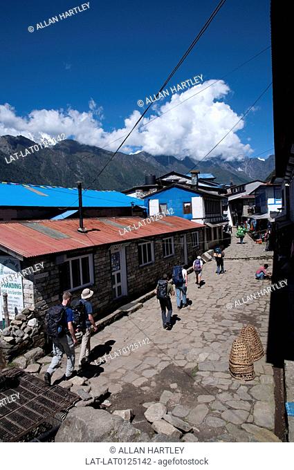 Lukla is the arrival point of many of the trekkers and climbers to the mountain regions of Solu Khumbu