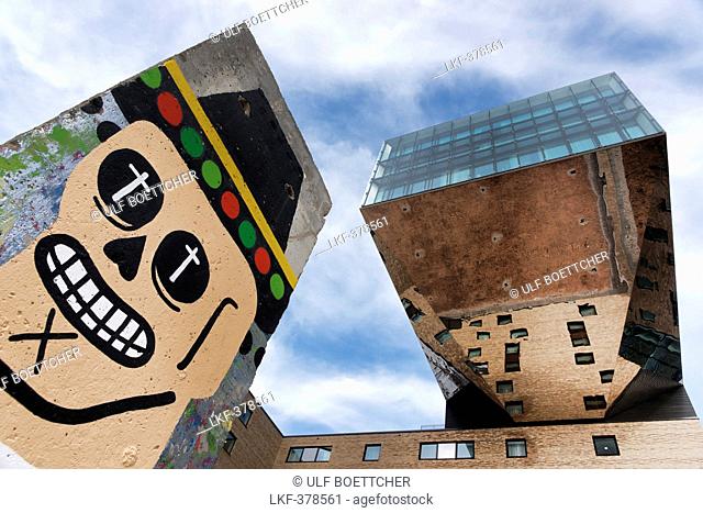 Piece of the Berlin Wall, nhow Music and Livestile Hotel Berlin, Berlin Friedrichhain, Berlin, Germany, Europe