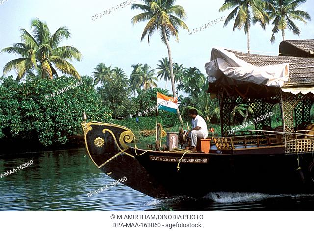 Houseboat ; Backwaters of Kerala ; India