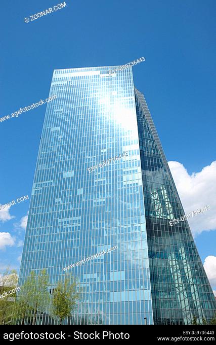 Frankfurt, main, ezb, europäische zentralbank, skyline, stadt, großstadt, hochhaus, wolkenkratzer, architektur, bauindustrie, bank, europa, eu, zentralbank