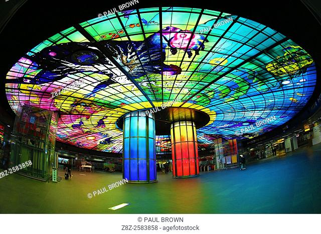 Dome of Light art installation at Formosa Boulevard MRT Metro Station, Kaohsiung, Taiwan