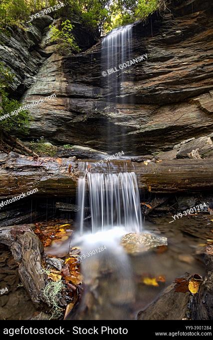 Moore Cove Falls - Pisgah National Forest, Brevard, North Carolina, USA