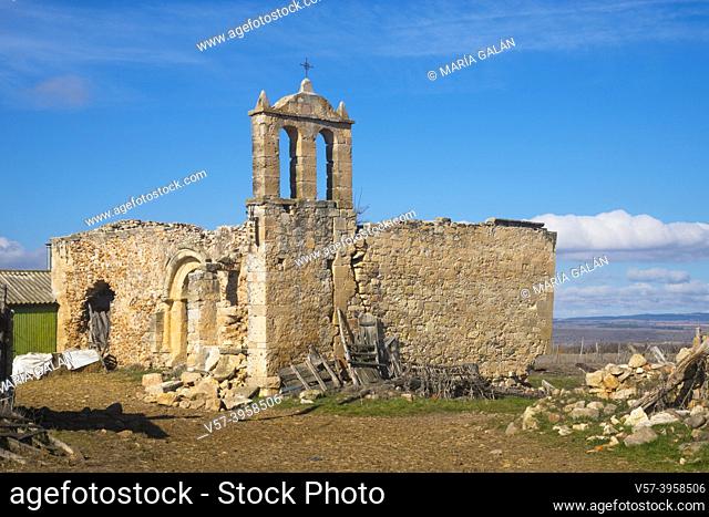 Ruins of Santa Isabel church. Fresneda de Sepulveda, Segovia province, Castilla Leon, Spain