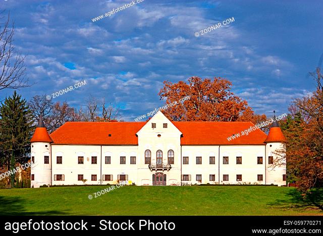 Luznica castle, baroque manor located in Zapresic, Croatia