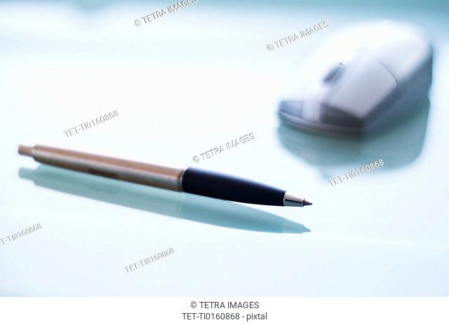Pen and computer mouse