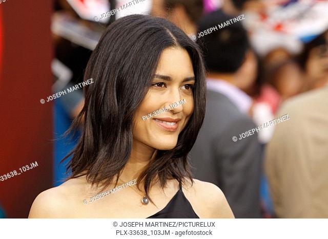 Julia Jones at the Premiere of Lionsgate's ""The Spy Who Dumped Me"" held at the Fox Village Theater in Westwood, CA, July 25, 2018