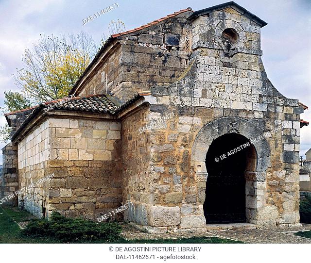 Church of San Juan Bautista, Visigothic church built in 661 by King Recceswinth, Visigothic King of Hispania, Castile and Leon, Spain