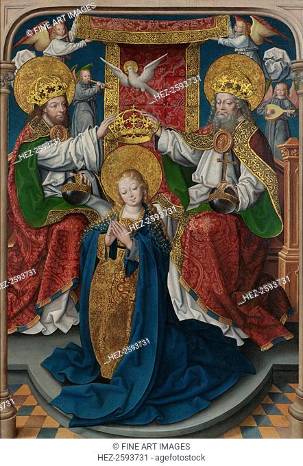 The Coronation of the Virgin (The Liesborn Altarpiece), c. 1520. Found in the collection of the National Gallery, London