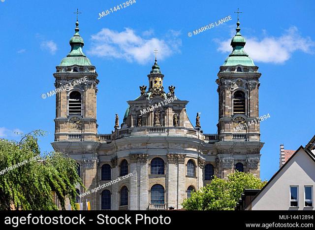 Basilica of St. Martin in Weingarten, largest baroque church north of the Alps, Upper Swabian Baroque Route, Upper Swabia, Baden-Württemberg, Germany