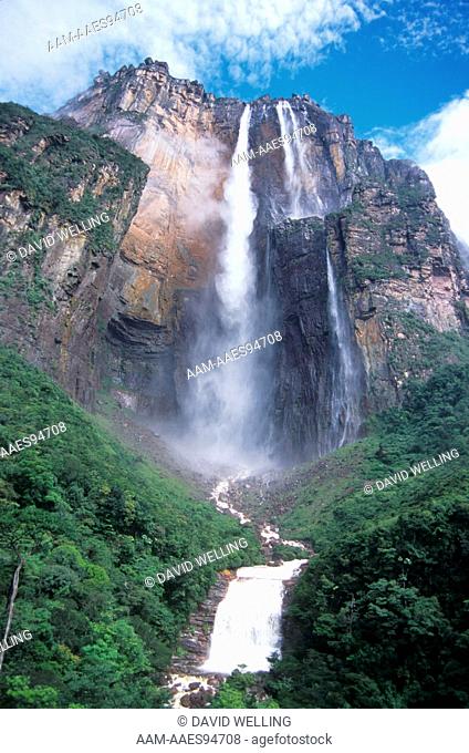 Angel Falls & Clouds Canaima National Park Venezuela