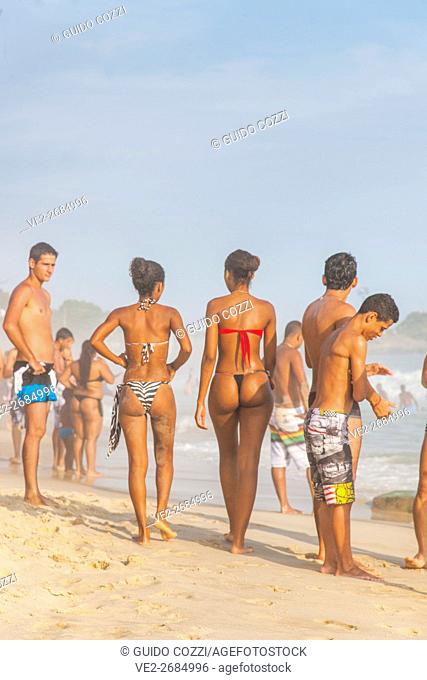 Brazil, Rio de Janeiro. Ipanema Beach