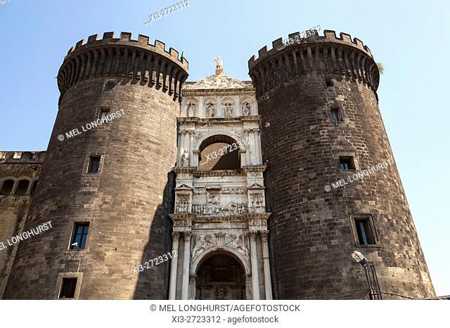 Castel Nuovo, also known as Maschio Angioino, Naples, Campania, Italy