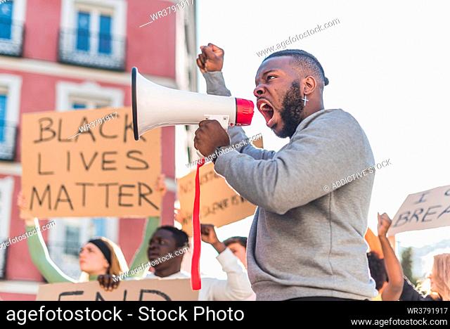 fist, protest, announcement, black lives matter