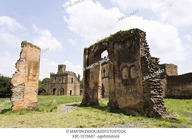 Fasil Ghebbi, fortress like royal enclosure, Gonder, Ethiopia  The fortress – palace royal enclosure of Fasil Ghebbi is located right in the city of Gonder