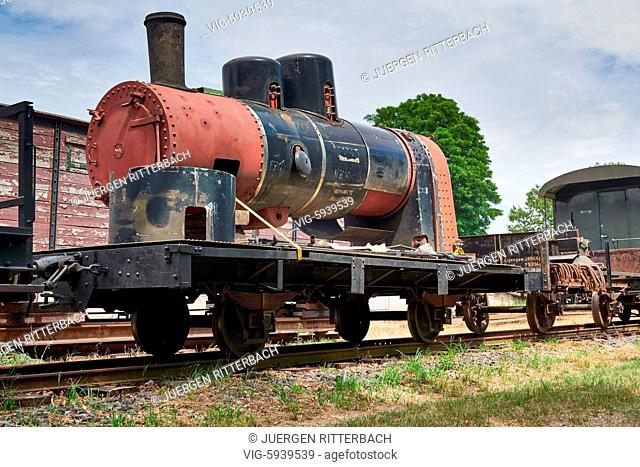 GERMANY, GANGELT, 08.07.2017, Selfkantbahn, Historical narrow-gauge railway, Schierwaldenrath, Heinsberg, North Rhine-Westphalia, Germany - Gangelt, Germany