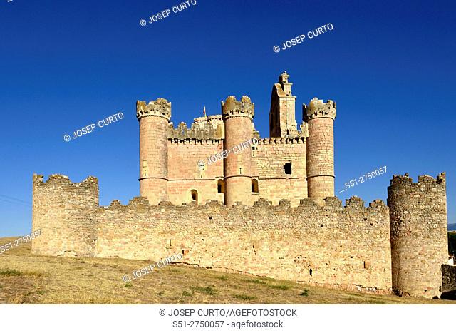 Castle, Turegano, Segovia province, Castilla-Leon, Spain