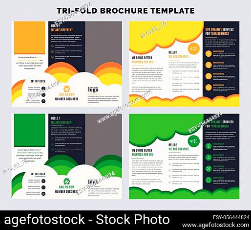 Trifold Brochure Template for any type of business or corporate use