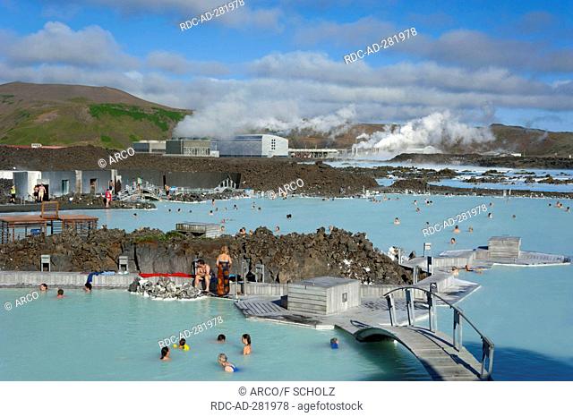 Blue Lagoon, Grindavik, Reykjavik, penninsula Reykjanes, Iceland / nature bath, Blaa Lonid