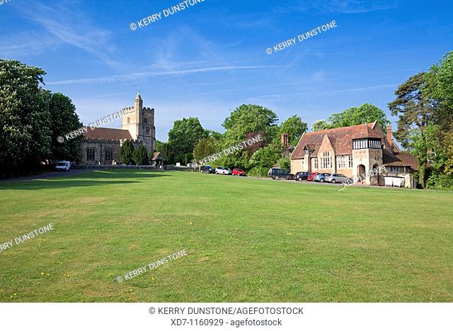 England Kent Benenden The Green with St  George's Church and Village School Building