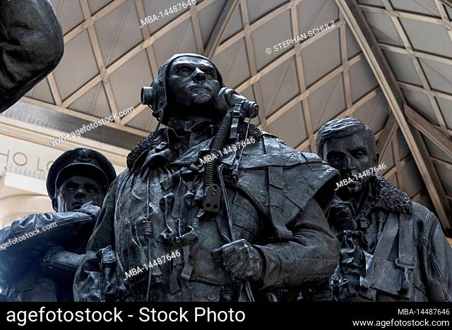 United Kingdom, London, Bomber Command Memorial, Green Park, commemorates the 55, 573 RAF crews who lost their lives in World War II
