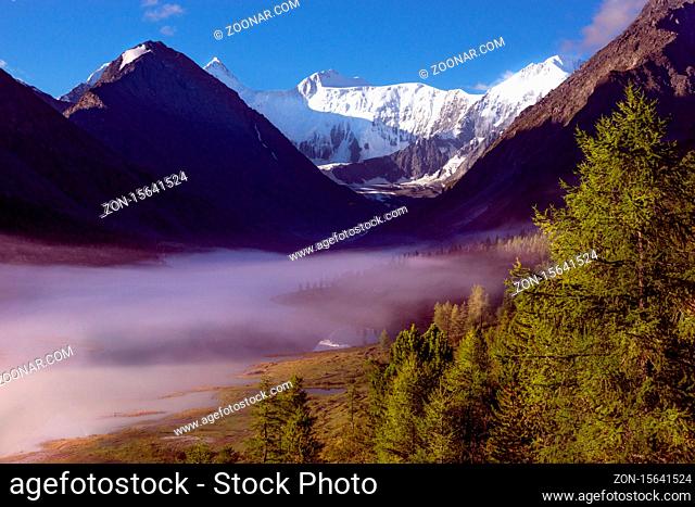 The view on Belukha mountain in Altai Mountains