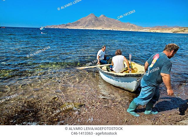 Isleta del Moro fishing village, Natural Reserve of Cabo de Gata-Ni'jar  Almeri'a province, Spain