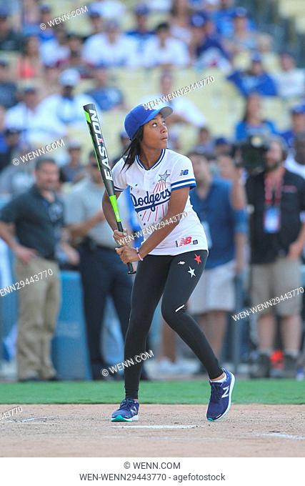 Saturday August 27, 2016; Hollywood Stars game after the Dodgers game. The Los Angeles Dodgers defeated the Chicago Cubs by the final score of 3-2 at Dodger...