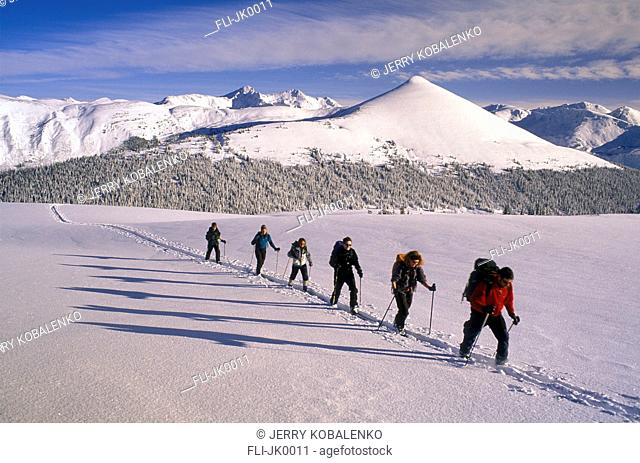 J.Kobalenko, Skiing with Shadows, Bald Mountain, Purcell Mtns, BC