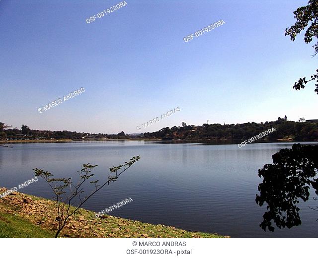 belo horizonte mg blue and peaceful lake