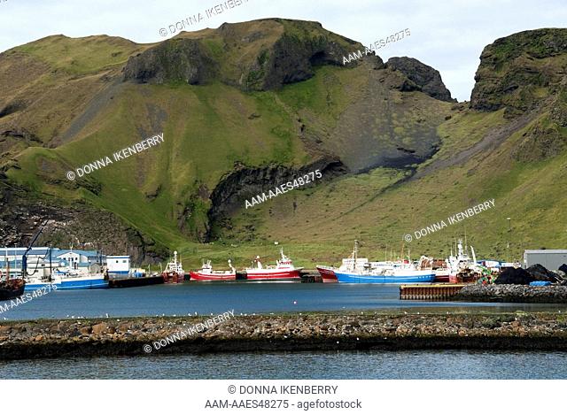 Vestmannaeyjar Harbour Heimaey Island Westmann Islands Iceland Europe