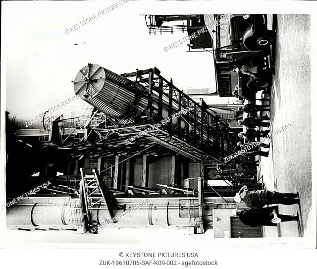 Jul. 06, 1961 - West Germany, France and Britain to work together on Satellite - launching rocket: West Germany has replied favourably to the British and French...