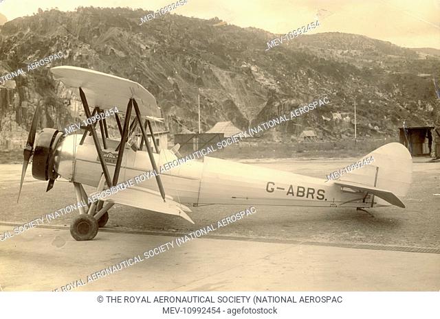 The prototype Avro 631 Cadet, G-ABRS, at Kai Tak in August 1932