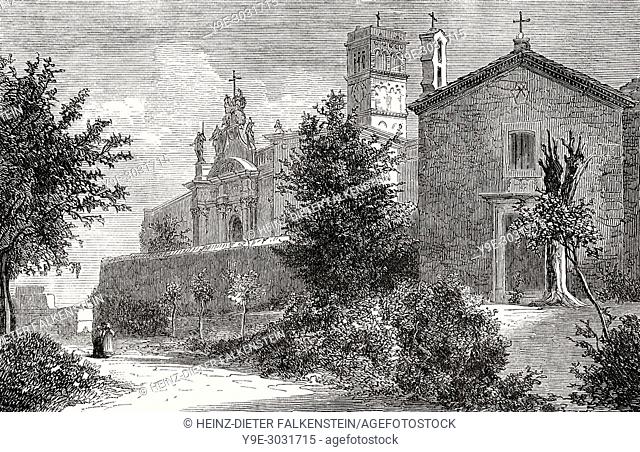 Basilica di Santa Croce in Gerusalemme, Rome, Italy, 19th Century