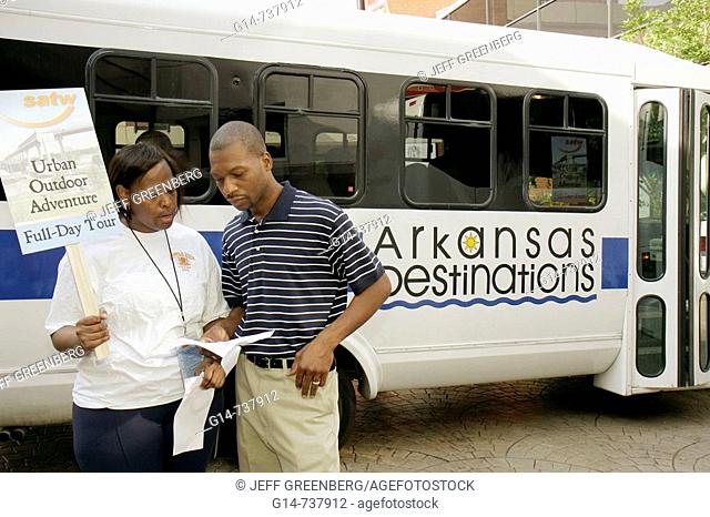 Arkansas, Little Rock, The Peabody Little Rock, hotel, Black, woman, man, driver, tour guide, bus, coach, charter, group transportation, schedule, organize