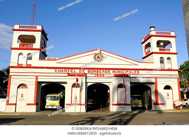 Dominican Republic, Puerto Plata province, Puerto Plata, Fire Station in the city