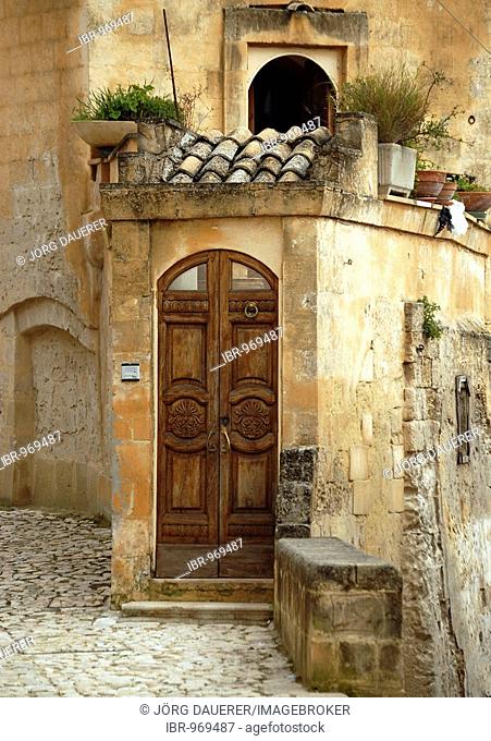 Door in Matera, Basilicata, Italy, Europe