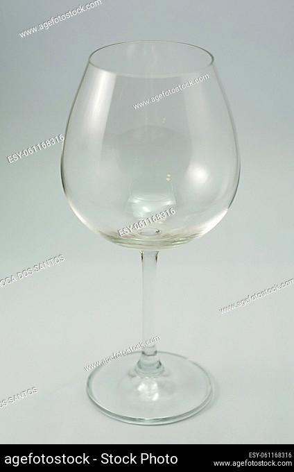 Glass of wine on white background for various uses