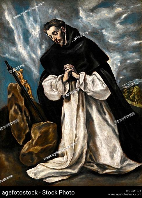 Domínikos Theotokópoulos - El Greco - Saint Dominic in Prayer