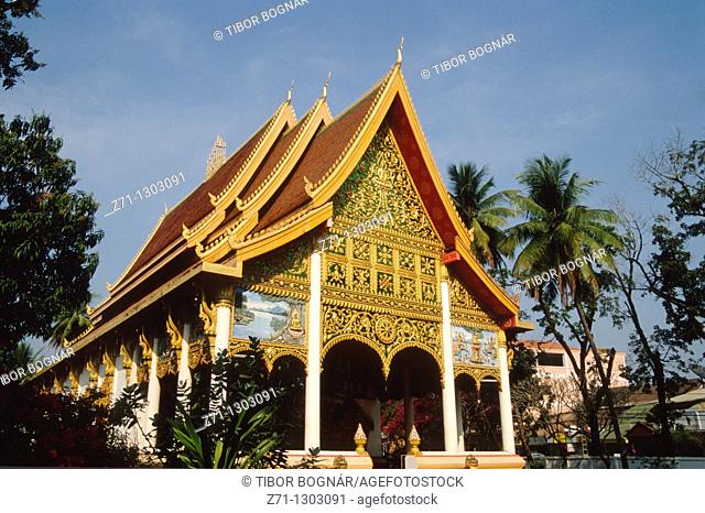 Laos, Vientiane, Wat In Paeng buddhist temple