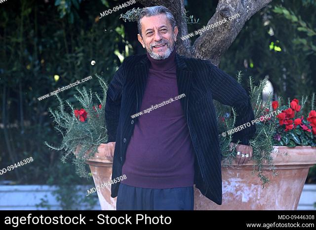 Italian musician Roberto Pischiutta participates in the photocall of the film Diabolik - Ginko all'attacco! on the Barberini terrace