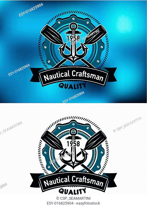 Nautical craftsman emblem