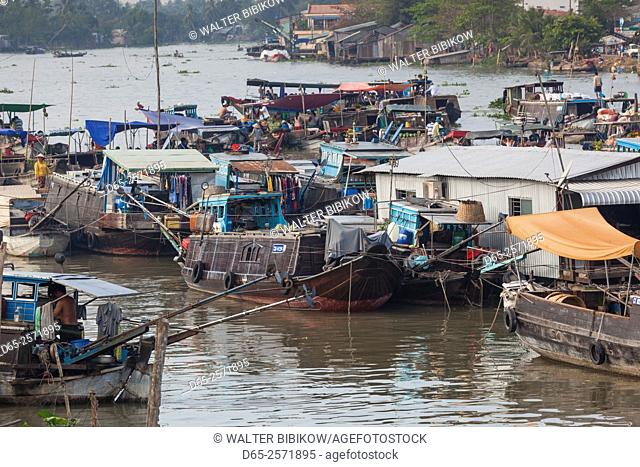Vietnam, Mekong Delta, Cai Rang, Cai Rang Floating Market