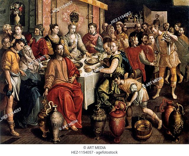 c 1495-97 - Life of JESUS Art The Marriage at Cana 