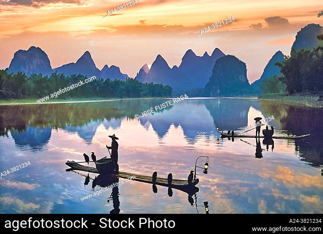 China-Guangxi Province. Guilin City. Li Jian River