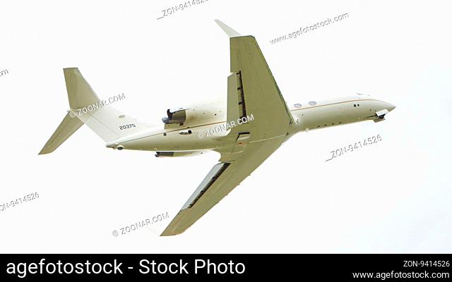 LEEUWARDEN, THE NETHERLANDS - JUNE 10: Air Force Gulfstream Aerospace C-20H Gulfstream IV during the Dutch Air Force Open House