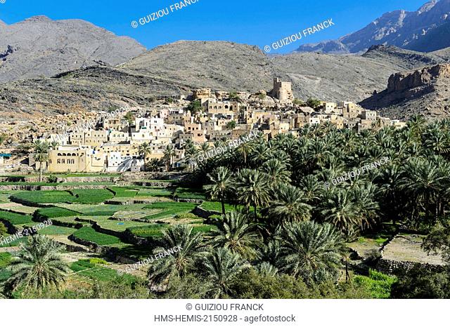 Sultanate of Oman, gouvernorate of Al-Batinah, Wadi Bani Awf in Al Hajar Mountains range, Bilad Sayt village