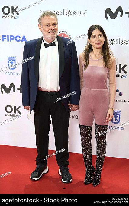 Pablo Carbonell, Maria Arellano attends 29th Jose Maria Forque Awards - Red Carpet at Palacio de Congresos de IFEMA on December 16, 2023 in Madrid, Spain